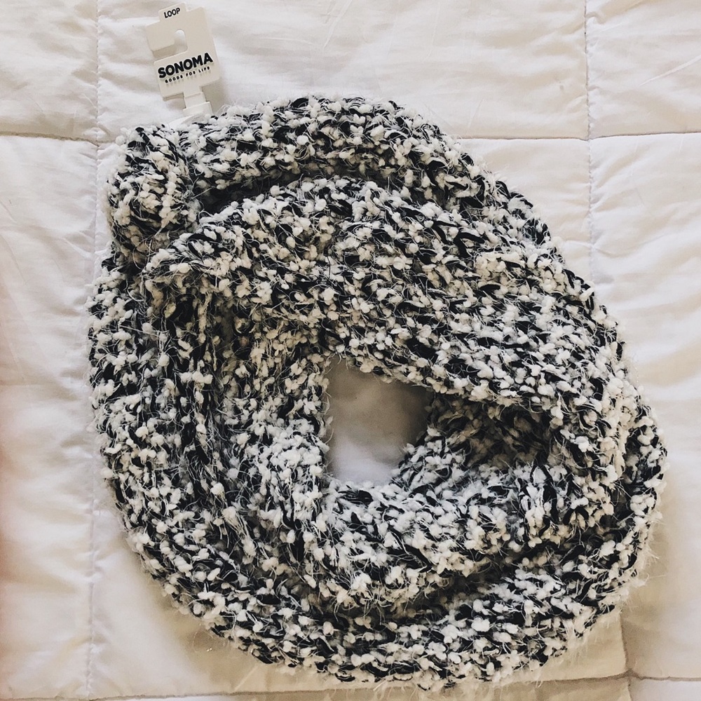 Black & White Infinity Scarf